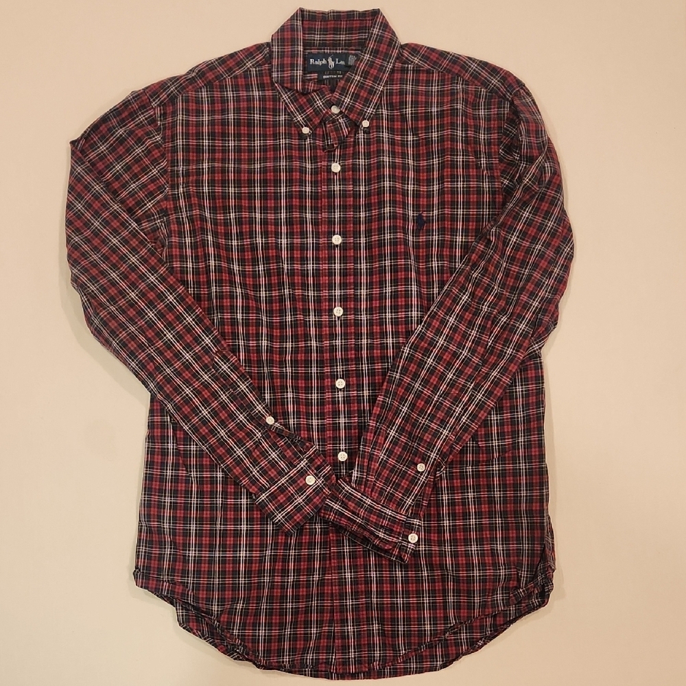 Ralph Lauren Men's Red Plaid Shirt